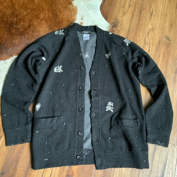 Distressed Knitted Cardigans